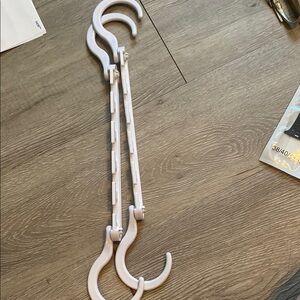 Adjustable White multi hang Closet Hangers